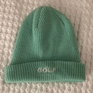 GOLF beanie, seafoam green color